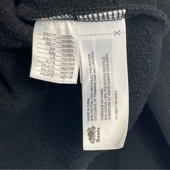 Roots Men’s Buffalo Plaid Zip Stein Hoodie Black Red Quarter Zip Sweater M - Picture 14 of 16